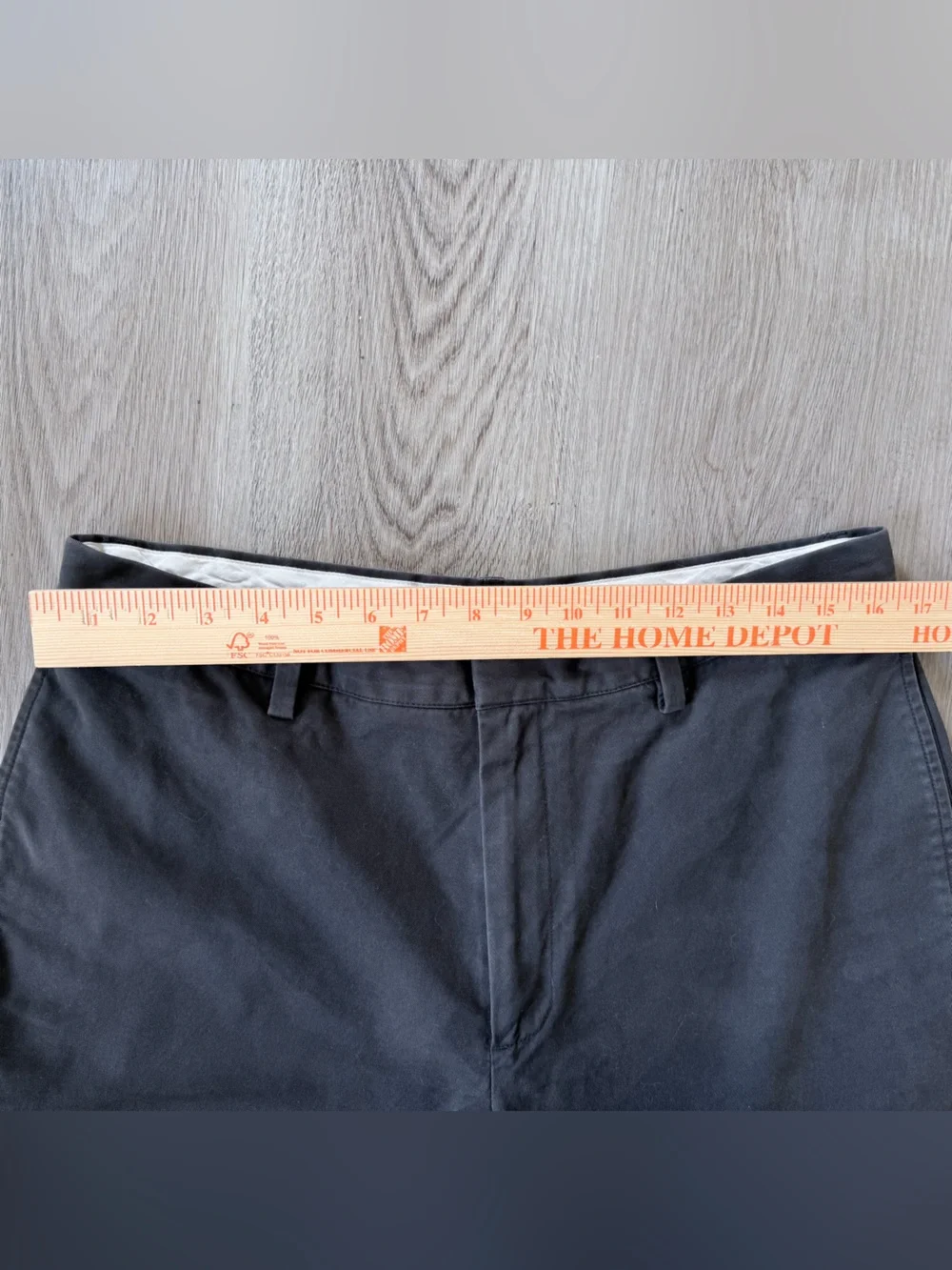 Banana Republic Gavin Chino Straight Fit Pants‎ Mens 33x32 Sharp Grey Classic